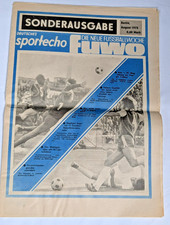 Fuwo Sonderausgabe 1975/76 DDR Oberliga Fußball Sportecho Chemie Leipzig FCV FCM