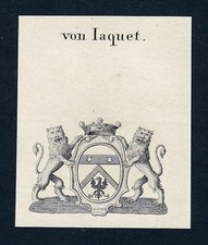 1820 Iaquet Jaquet Wappen Adel