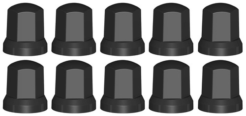 10x schwarz radmutterkappen - 10x,