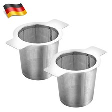 2x Edelstahl Teesieb mit