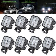8X 12W LED Arbeitscheinwerfer Flutlicht Nebel Lampe Strahler LKW SUV DC 12V 24V