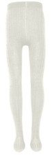 Bequeme Feinstrick Strumpfhose, schmal gerippt in Cremé/ Latte  von EWERS  90103