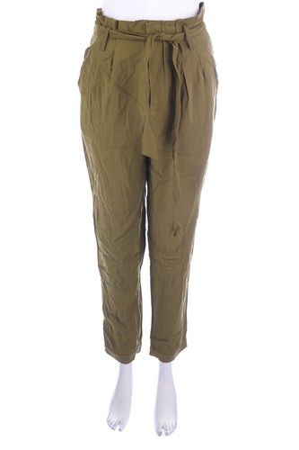 Zara paperbag hose army - m,