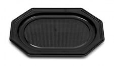 10 Catering- Trays schwarz, 350 x 250 x 20 mm, Partyplatten Servierplatten