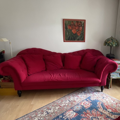 Rotes sitzer sofa polyester - 3-sitzer,