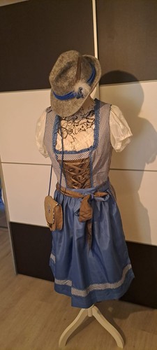 Tolles blaukariertes dirndl - blaukariertes,
