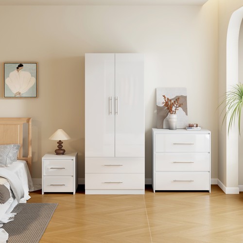 Kleiderschrank weiß hochglanz - kleiderschrank,