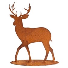 Rost Gartenfigur Hirsch 40 cm