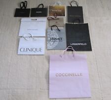 10 x Taschen Tüte Verpackung Papiertüten Einkaufstaschen Chanel Aigner usw.