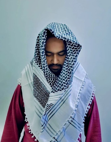 Shemagh schwarzer keffiyeh - schwarzer,