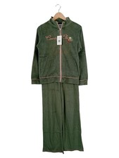 Yamamay Damen Schlafanzug Grün S Schriftzug Reißverschluss Freizeit