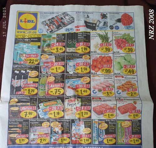 2008 zeitung nrz werbung - -,