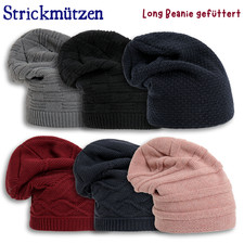 Strickmütze Long Beanie mit