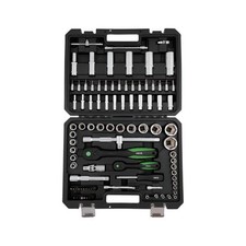 RECA Steckschlüsselsatz ECO 93tlg 1/2" & 1/4" Ratschenkoffer Nuss KFZ Kasten