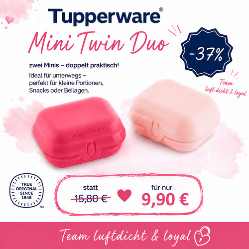 Tupperware mini twin - box, 2er
