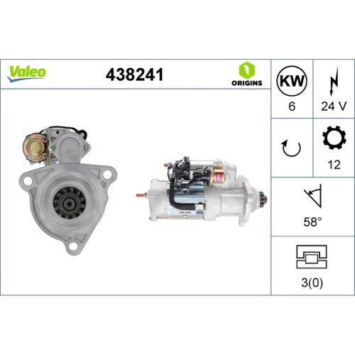 Starter valeo 438241 - starter,