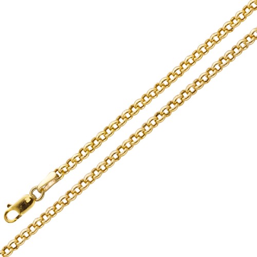 Erbskette 8mm gelbgold 375 - erbskette, 9