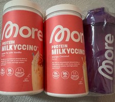 More Nutrition Paket3Tlg.Milkyccino Apple pie With Vanilla&Mango coconut&Shaker