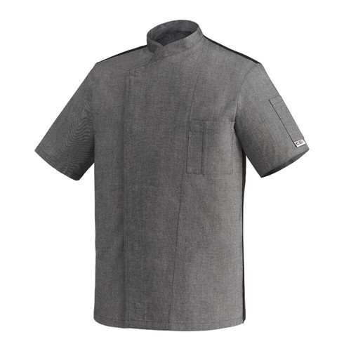 Egochef kurzarm kochjacke grey - kochjacke,