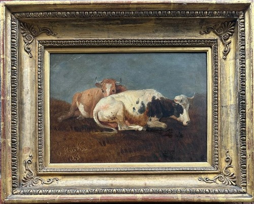 Josef heicke ruhende kühe öl - heicke,