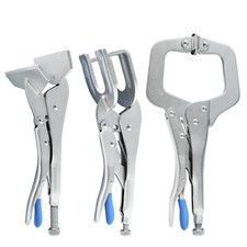 3 tlg Schweißer Gripzangensatz Schweißen Karosserie Gripzange Breitmaulzange