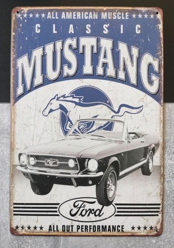 Ford mustang blechschild retro - ford,
