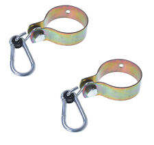 2 x Schaukelschelle Ø 120mm Schaukelhaken Schaukelbefestigung Karabinerhaken 