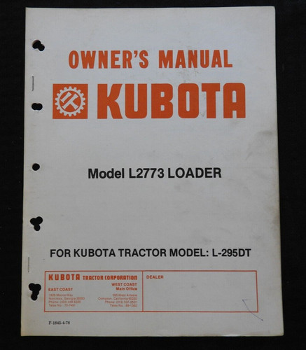 Kubota l295 295dt traktor - kubota, l-295dt