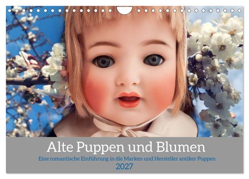 Alte puppen und blumen - alte,