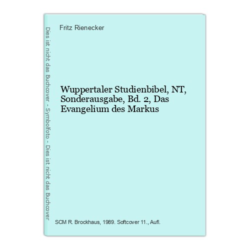 Wuppertaler studienbibel nt - wuppertaler, studienbibel,