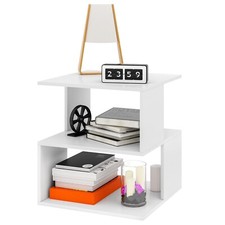 Nachttisch Beistelltisch Nachtkommode Ablagen Couchtisch Sofatisch z-des160whi