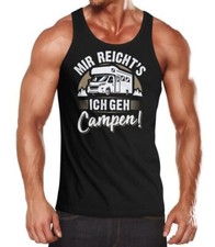 Herren Tanktop Camping Home is