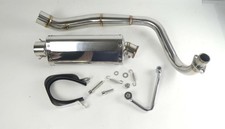 Auspuff untenliegend Tri Oval Edelstahl für Skyteam Monkey Dax u.a. exhaust