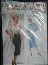 Papier-Schnittmuster von Burda Nr. 5961 Damen Rock und Bluse 90er Jahre