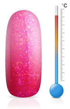 Jolifin LAVENI Shellac - Thermo raspberry-pink glam 12ml