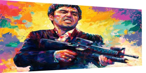 Leinwand bilder tony montana - leinwand,