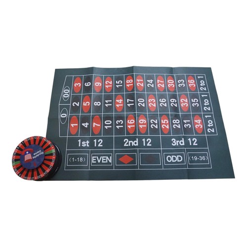 Tragbares roulette tischset - tragbares, roulette-tischset