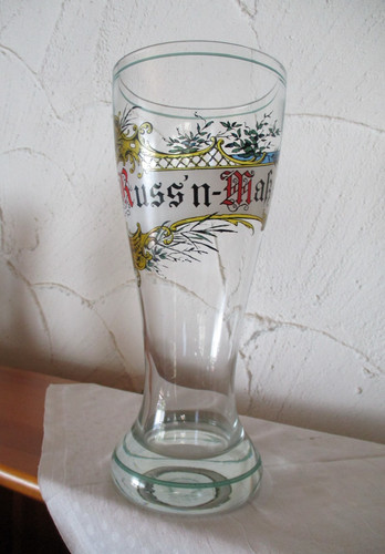 Altes weißbierglas russ - weißbierglas, russ`n