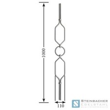 Edelstahl V2A Geländer
