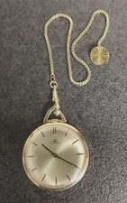elegante Dugena Taschenuhr mit Kette für Herren, vergoldet