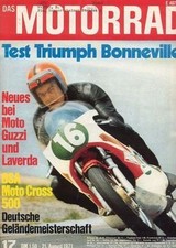 M7117 + Test TRIUMPH Bonneville 650 ccm + BSA Victor MC 500 + MOTORRAD 17/1971