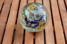 Vintage Briefbeschwerer Paperweight Luftblasen Glas Kugel