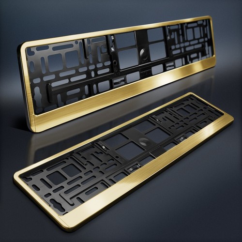 Kennzeichenhalter gold - 2,
