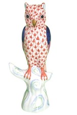 Herend Porzelanvogel🦉Young Owl/Junge Eule #5103🦉handbemalt|1987|Top Zustand