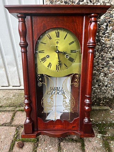 Polaris wanduhr holz braun - wanduhr,