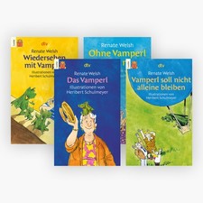 Renate Welsh Die Vamperl-Reihe Band 1-4 plus 1 exklusives Postkartenset