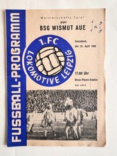 1. FC Lok Leipzig - BSG Wismut Aue Programmheft 26.04.1969 DDR-Oberliga