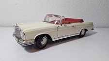 Modellauto 1/18 Mercedes Benz 280SE Automatic Cabriolet 1966 beige Maisto DEFEKT