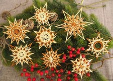 Strohsterne Zimt Set 1