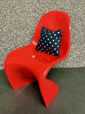 Barbie Möbel Freischwinger Stuhl mit Kissen